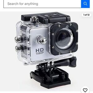 HD 1080P Action Camera - Black